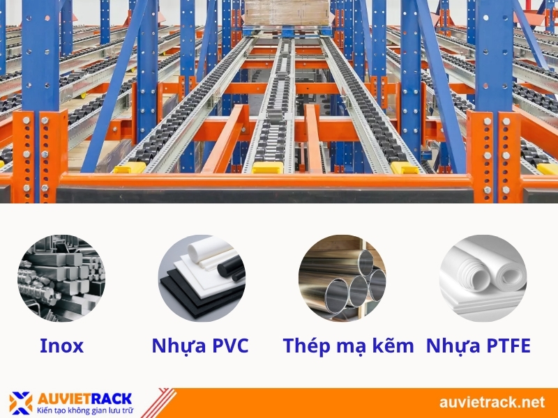 Vật liệu kệ con lăn 