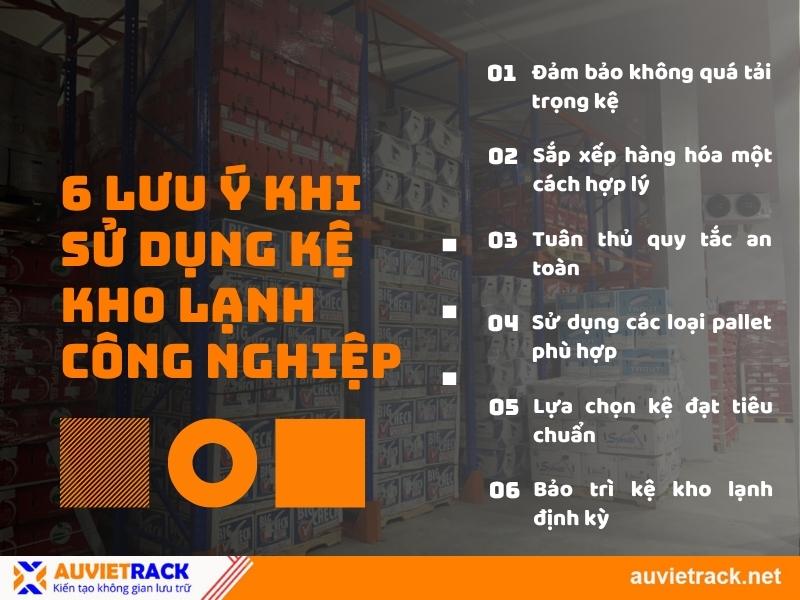 6 lưu ý khi sử dụng kệ kho lạnh công nghiệp
