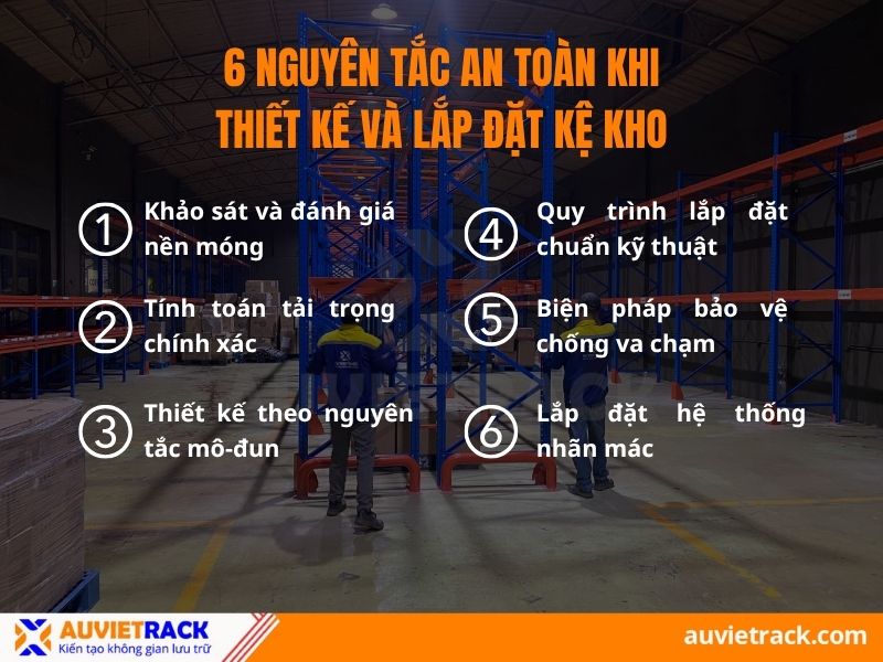 Nguyên tắc an toàn khi thiết kế và lắp đặt kệ kho