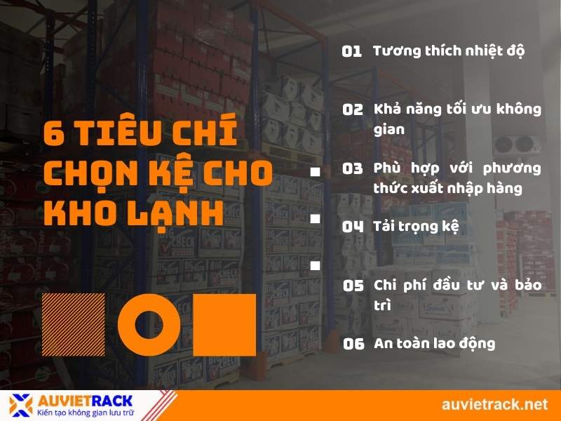 6 tiêu chí chọn kệ kho lạnh