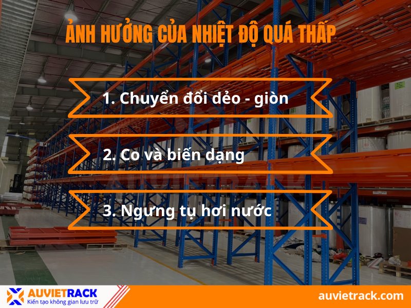 Ảnh hưởng của nhiệt độ quá thấp