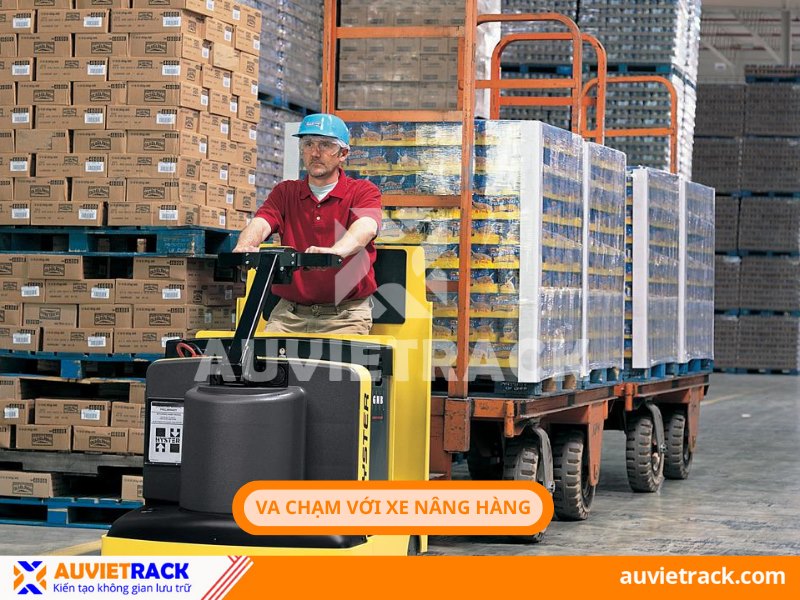 Giảm thiểu va chạm giữa xe nâng và giá kệ