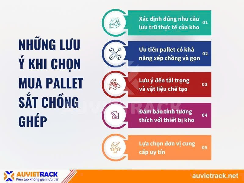 Lưu ý khi mua pallet sắt chồng ghép