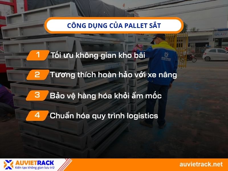 Pallet sắt dùng để làm gì?