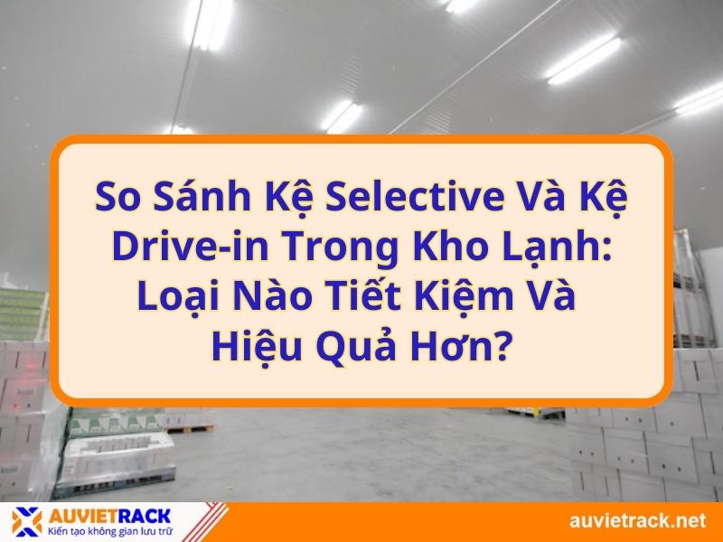 So sánh kệ Selective và kệ Drive-in trong kho lạnh: Loại nào tiết kiệm và hiệu quả hơn?