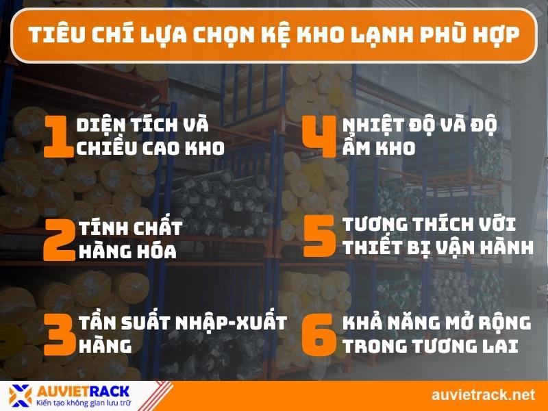 Các tiêu chí lựa chọn kệ kho lạnh