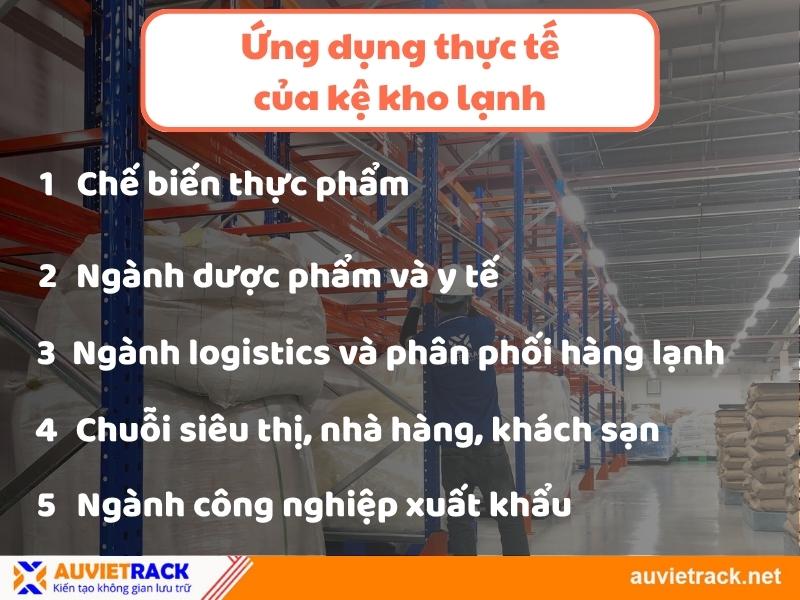 Ứng dụng của kệ kho lạnh