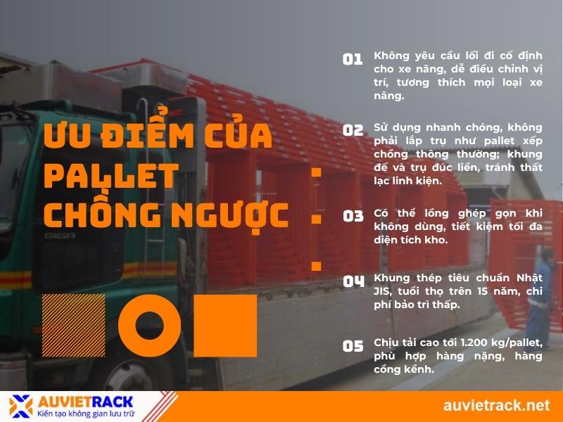 ưu điểm của pallet chồng ngược