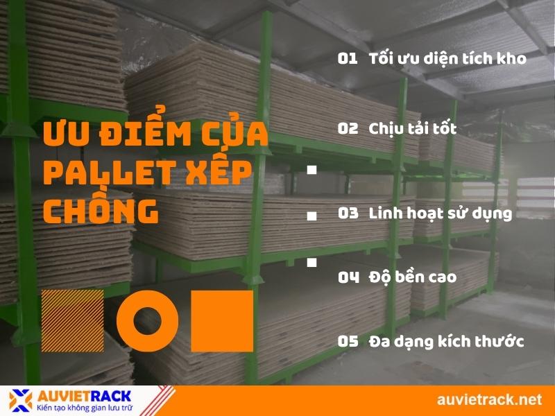 Ưu điểm pallet xếp chồng