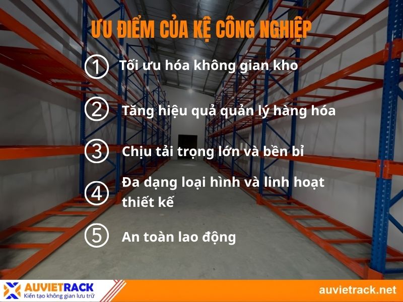 ưu điểm kệ công nghiệp