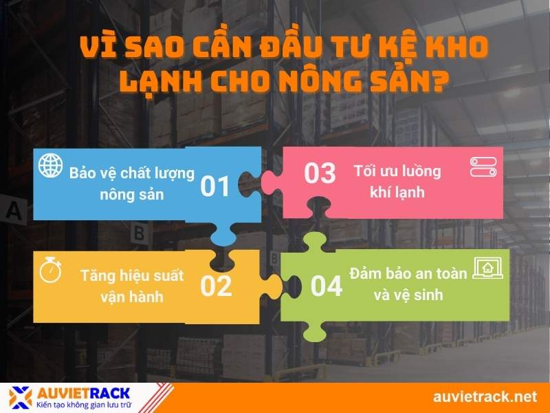 Lý do cần đầu tư kệ kho lạnh